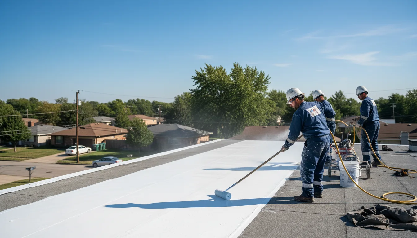 Commercial roof coating in Smithville, MS near me